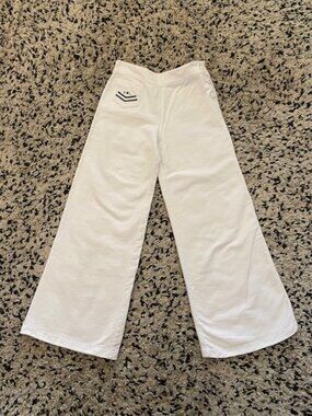 Ralph Lauren Sailor jogger pants Kids Age 10 wide Leg White